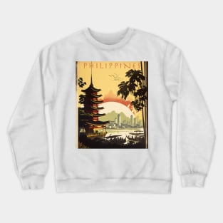 Philippines Vintage Travel Art Poster Crewneck Sweatshirt